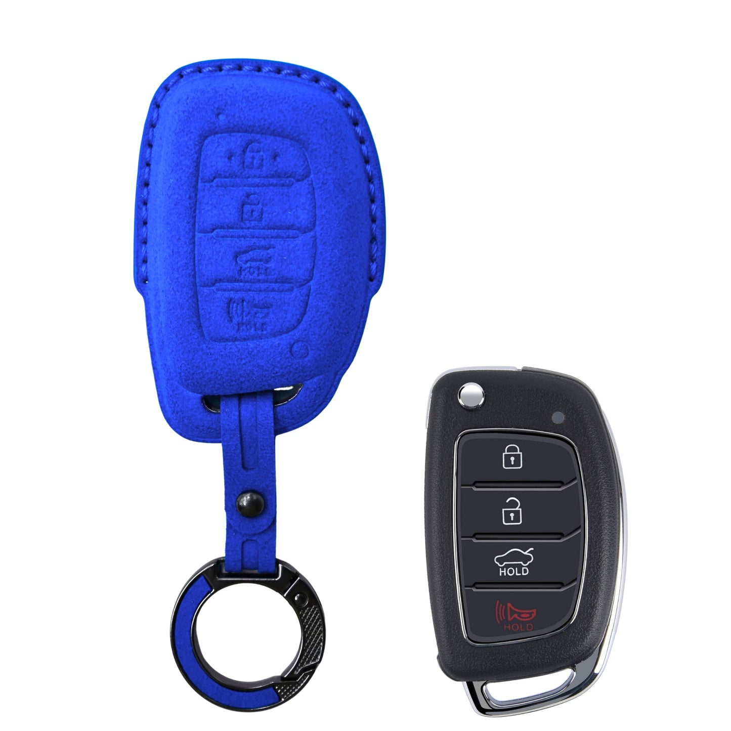 
                  
                    KMH Alcantara Key Cover for Hyundai(D2)-KEY COVER-KMH-Red-CARPLUS
                  
                