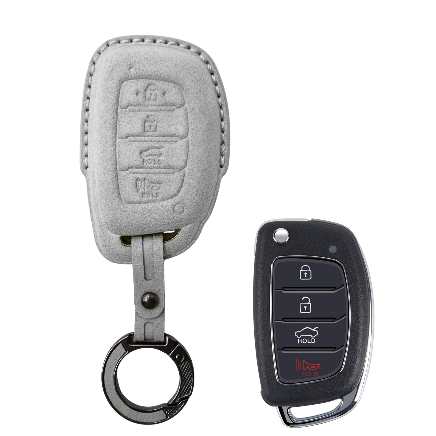 
                  
                    KMH Alcantara Key Cover for Hyundai(D2)-KEY COVER-KMH-Red-CARPLUS
                  
                