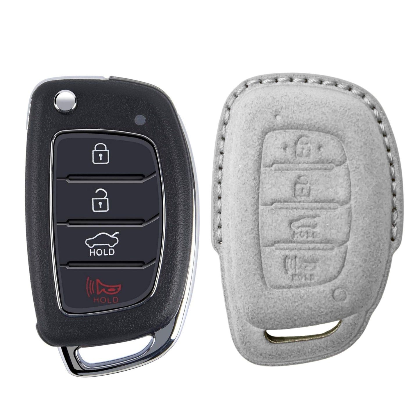 
                  
                    KMH Alcantara Key Cover for Hyundai(D2)-KEY COVER-KMH-Red-CARPLUS
                  
                