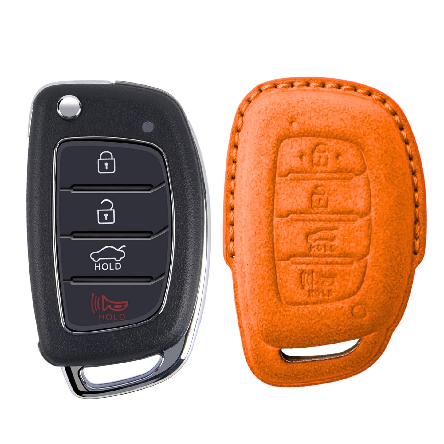 
                  
                    KMH Alcantara Key Cover for Hyundai(D2)-KEY COVER-KMH-Red-CARPLUS
                  
                