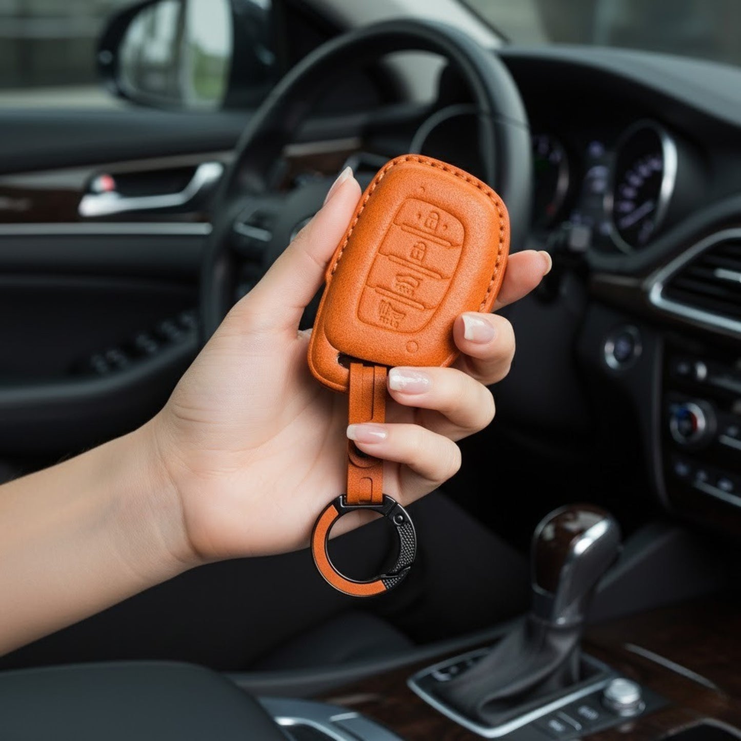 
                  
                    KMH Alcantara Key Cover for Hyundai(D2)-KEY COVER-KMH-Red-CARPLUS
                  
                