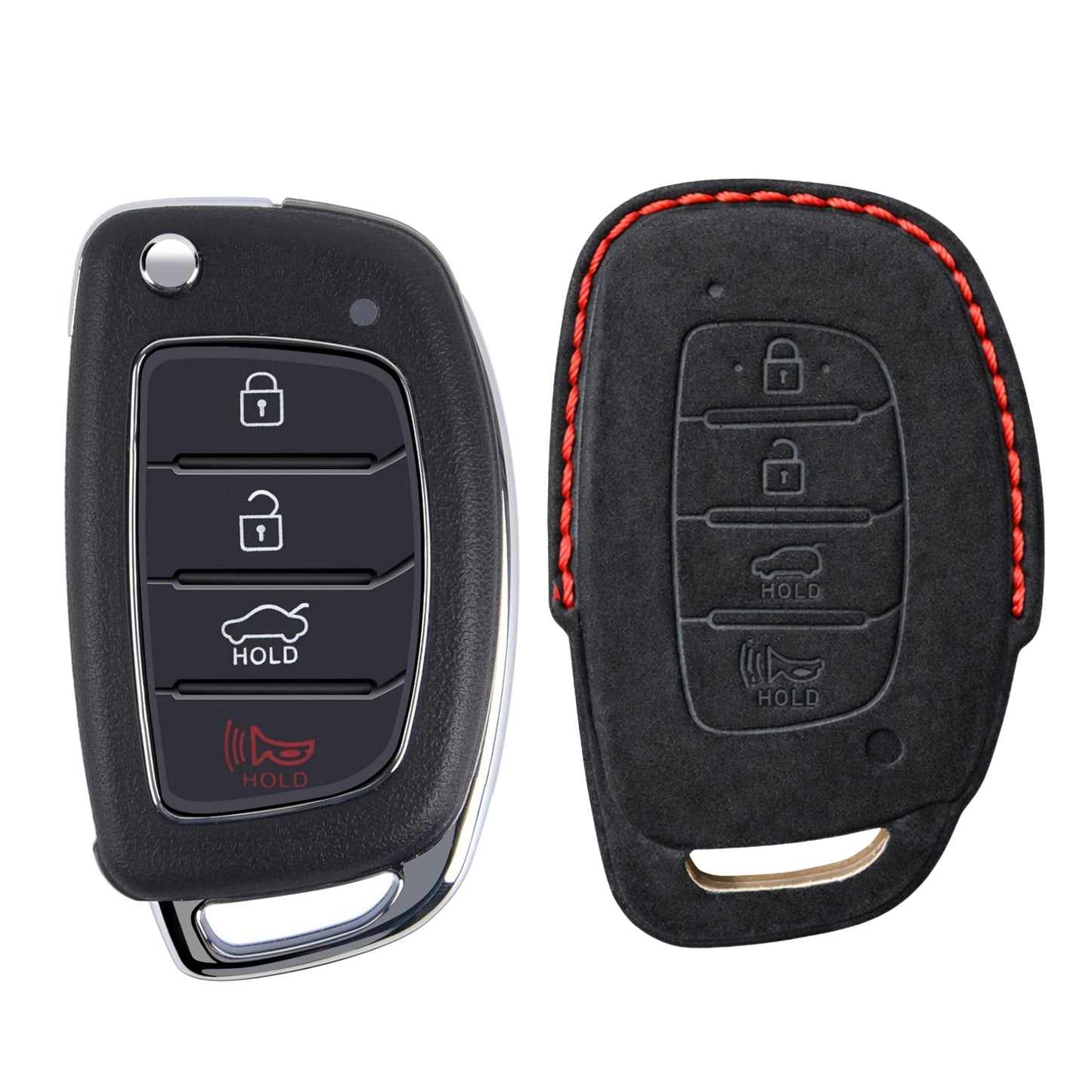 
                  
                    KMH Alcantara Key Cover for Hyundai(D2)-KEY COVER-KMH-Red-CARPLUS
                  
                
