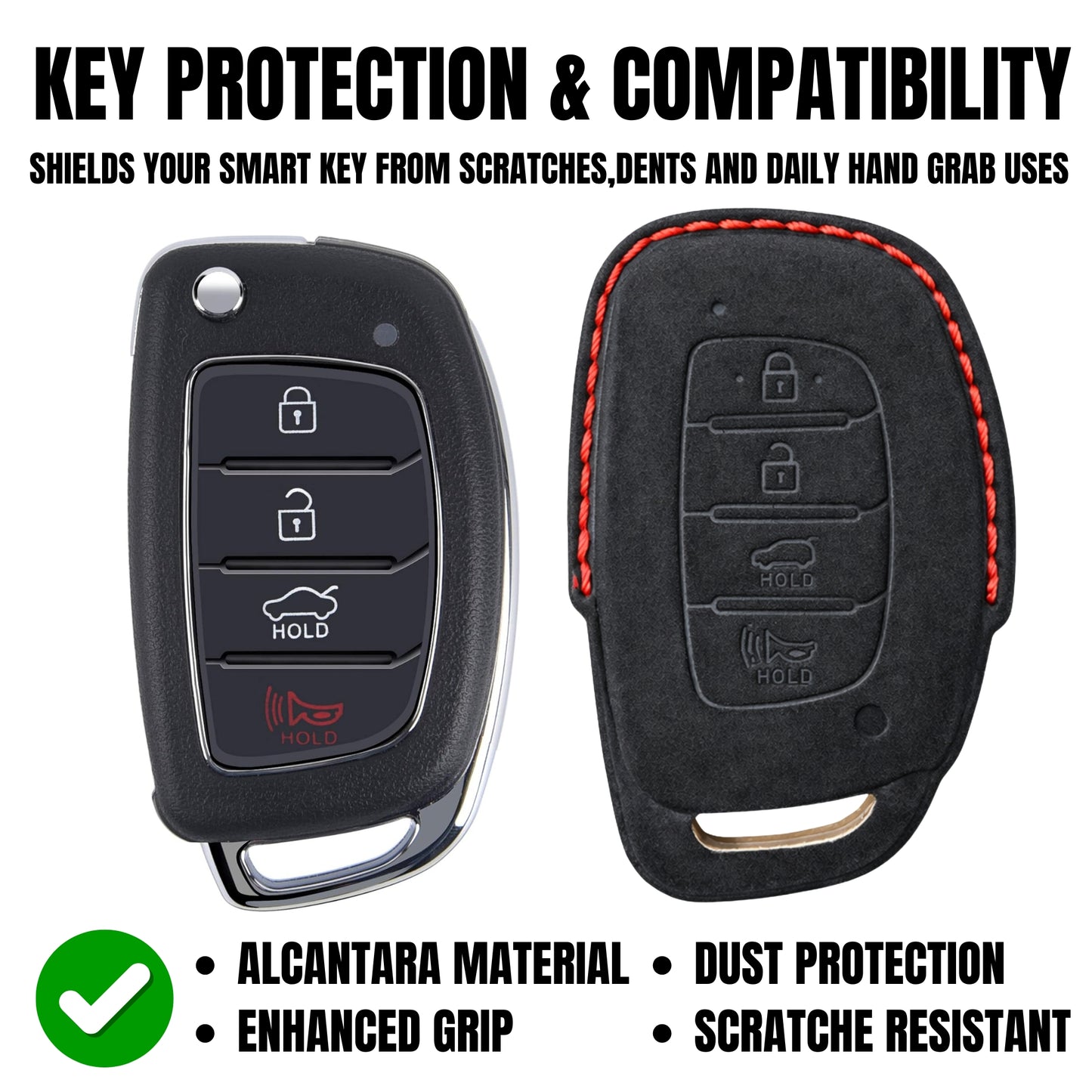 
                  
                    KMH Alcantara Key Cover for Hyundai(D2)-KEY COVER-KMH-Red-CARPLUS
                  
                