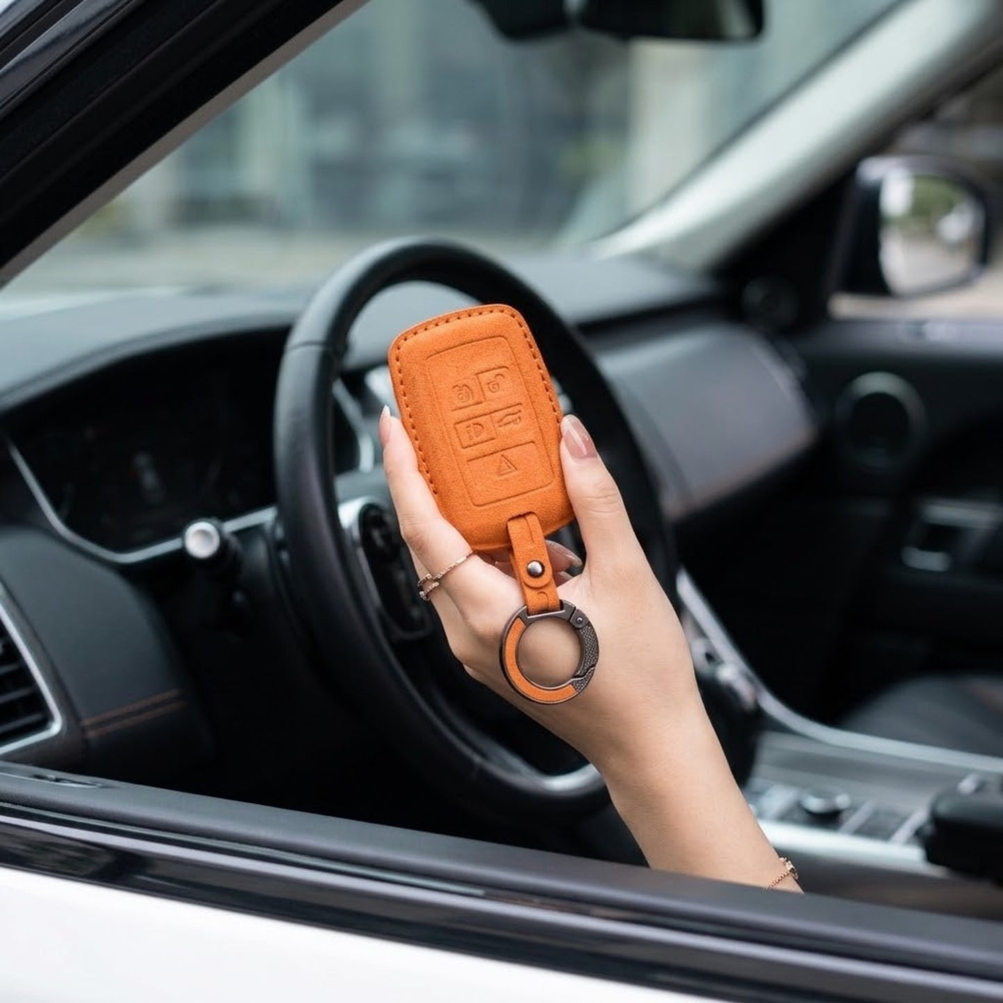 
                  
                    KMH Alcantara Key Cover for Land Rover(D2)-KEY COVER-KMH-Red-CARPLUS
                  
                