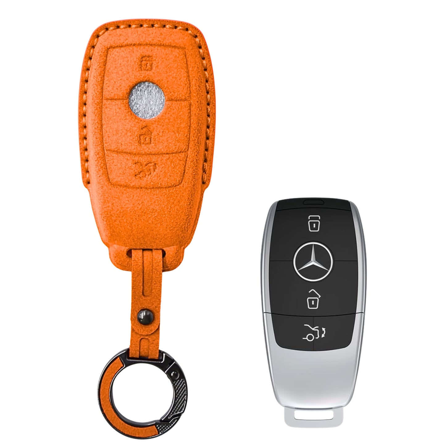 
                  
                    KMH Alcantara Key Cover for Mercedes Benz-KEY COVER-KMH-Red-CARPLUS
                  
                