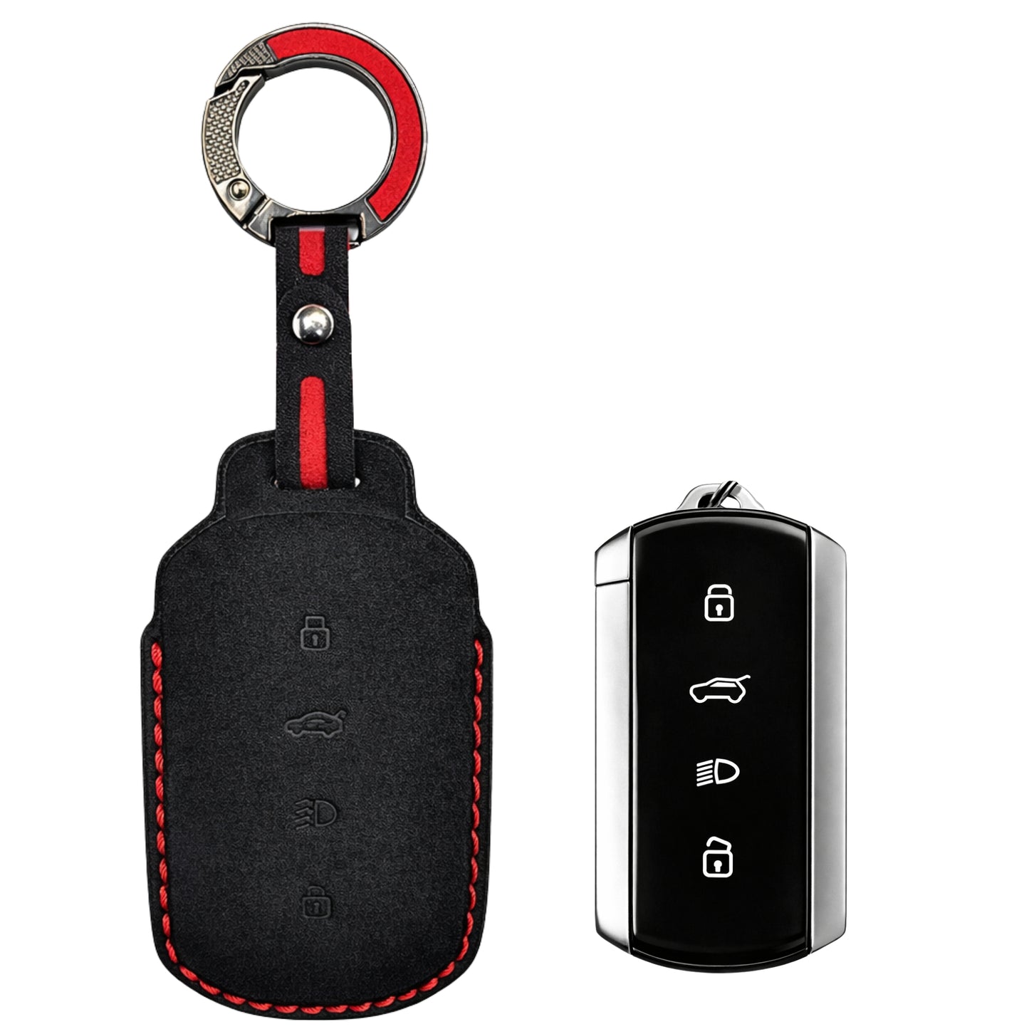 
                  
                    KMH Alcantara Key Cover for Tata(D3)-KEY COVER-KMH-Red-CARPLUS
                  
                