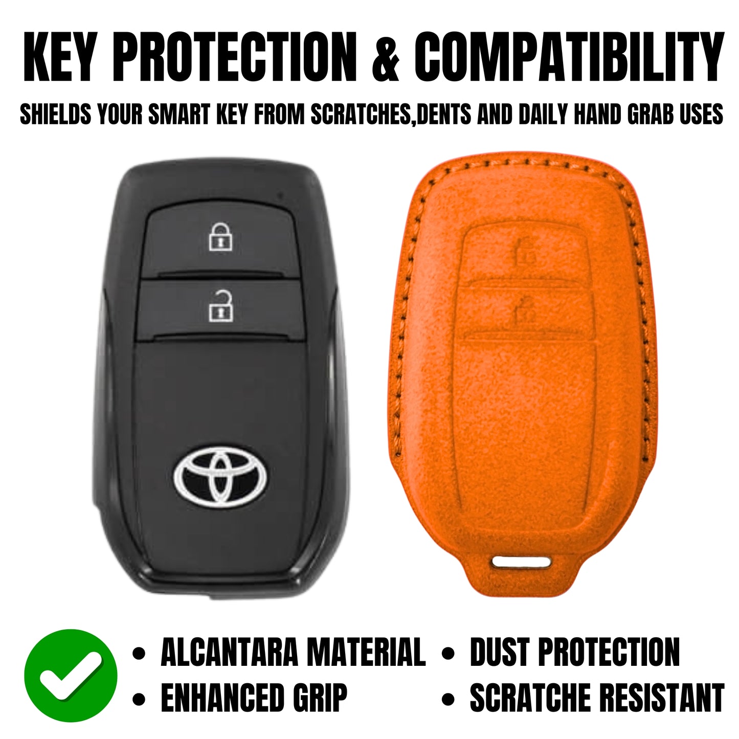 
                  
                    KMH Alcantara Key Cover for Toyota(D2)-KEY COVER-KMH-Red-CARPLUS
                  
                