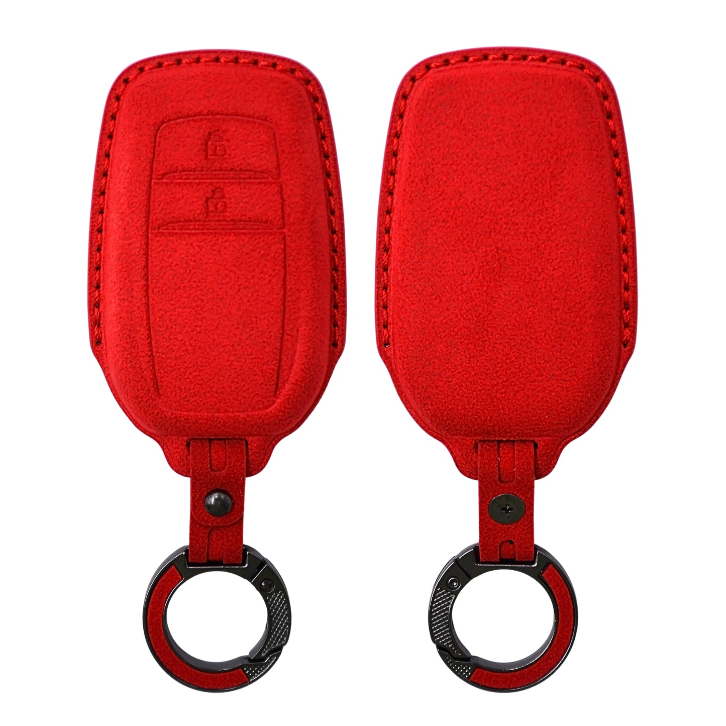 
                  
                    KMH Alcantara Key Cover for Toyota(D2)-KEY COVER-KMH-Red-CARPLUS
                  
                
