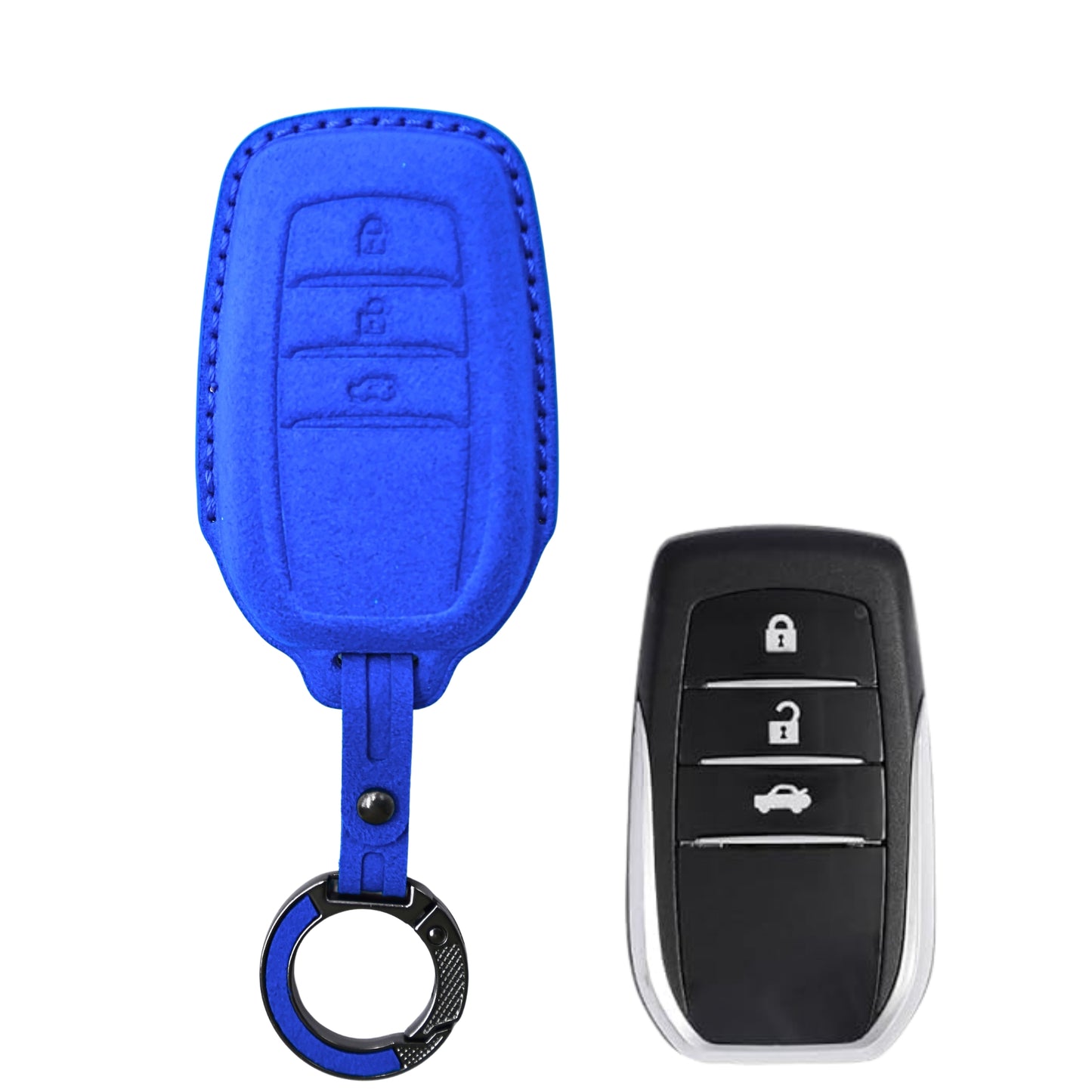 
                  
                    KMH Alcantara Key Cover for Toyota(D3)-KEY COVER-KMH-Red-CARPLUS
                  
                