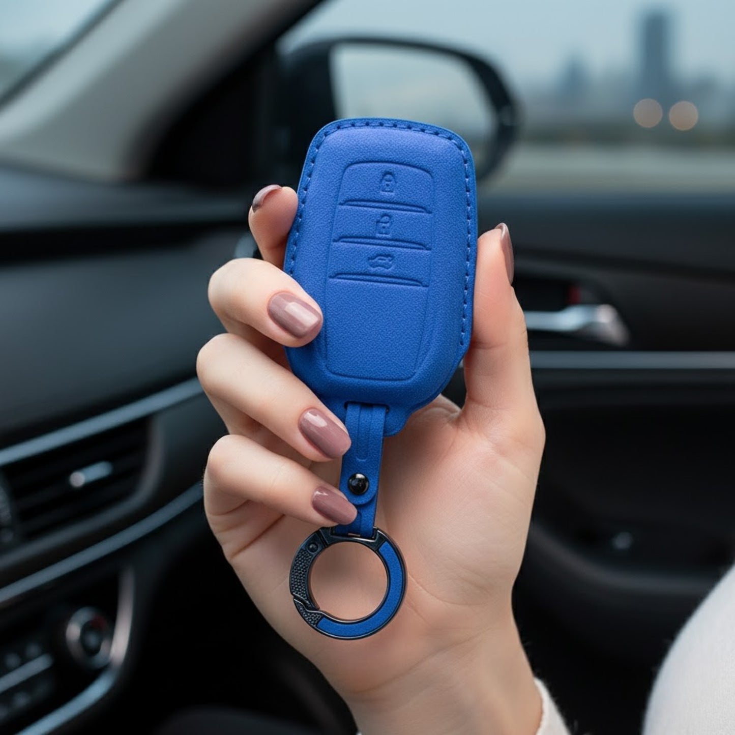 
                  
                    KMH Alcantara Key Cover for Toyota(D3)-KEY COVER-KMH-Red-CARPLUS
                  
                