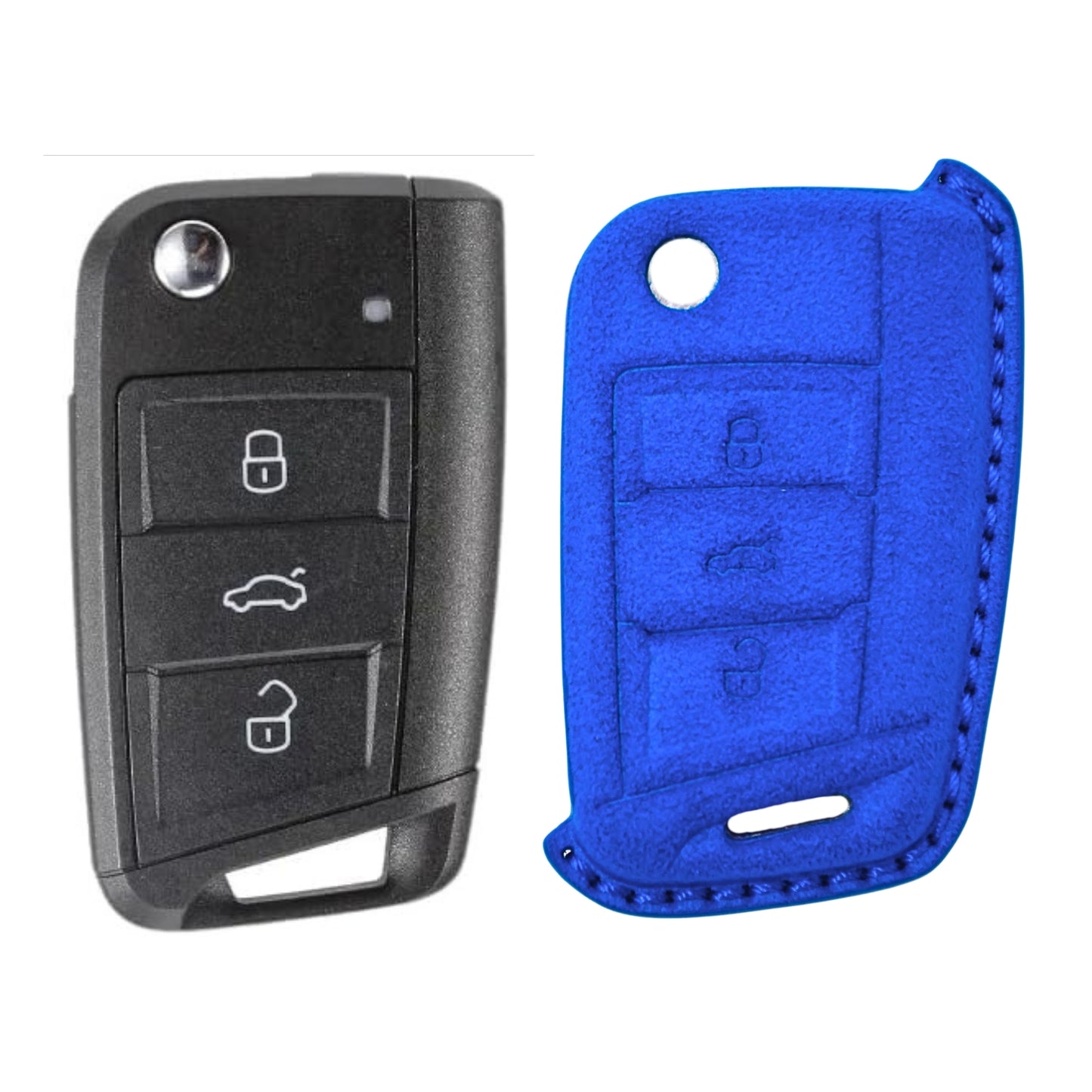 
                  
                    KMH Alcantara Key Cover for Volkswagen(D1)-KEY COVER-KMH-Red-CARPLUS
                  
                