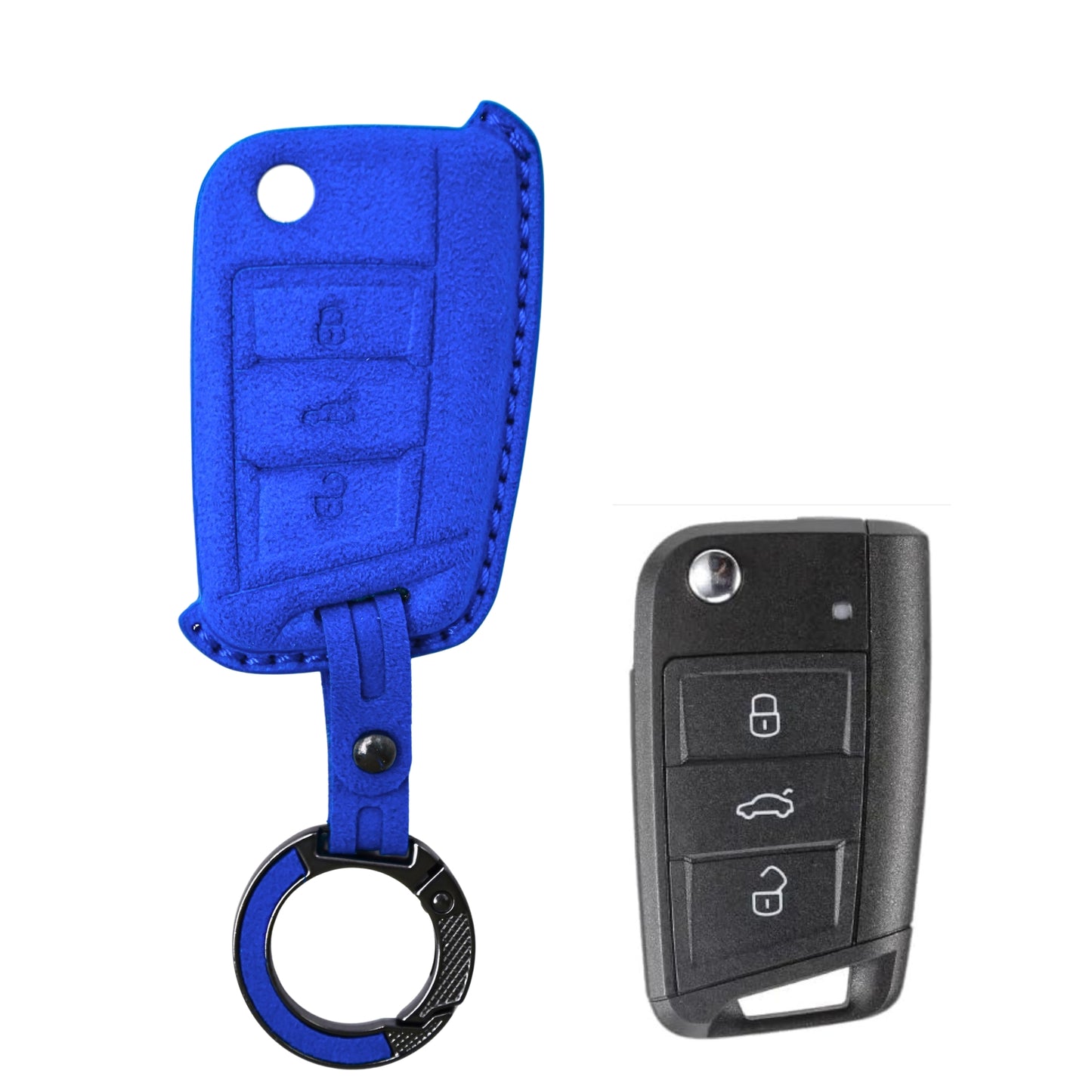 
                  
                    KMH Alcantara Key Cover for Volkswagen(D1)-KEY COVER-KMH-Red-CARPLUS
                  
                