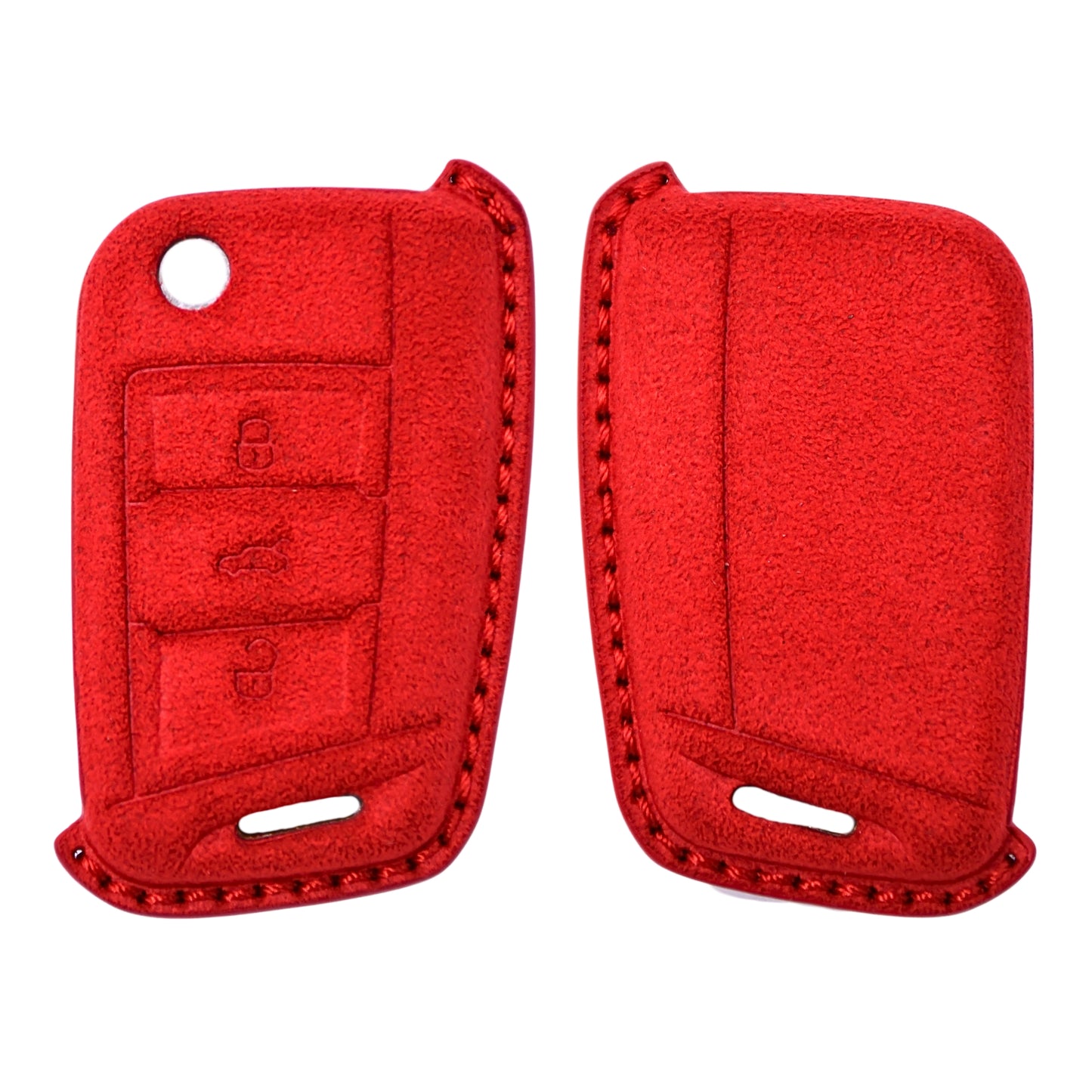 
                  
                    KMH Alcantara Key Cover for Volkswagen(D1)-KEY COVER-KMH-Red-CARPLUS
                  
                