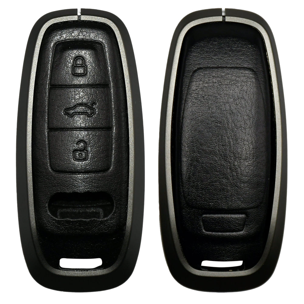 KMH Aluminium Car Key Cover for Audi D1-Aluminium Key Cover-KMH-Aluminium Key Cover-GUN BROWN-CARPLUS