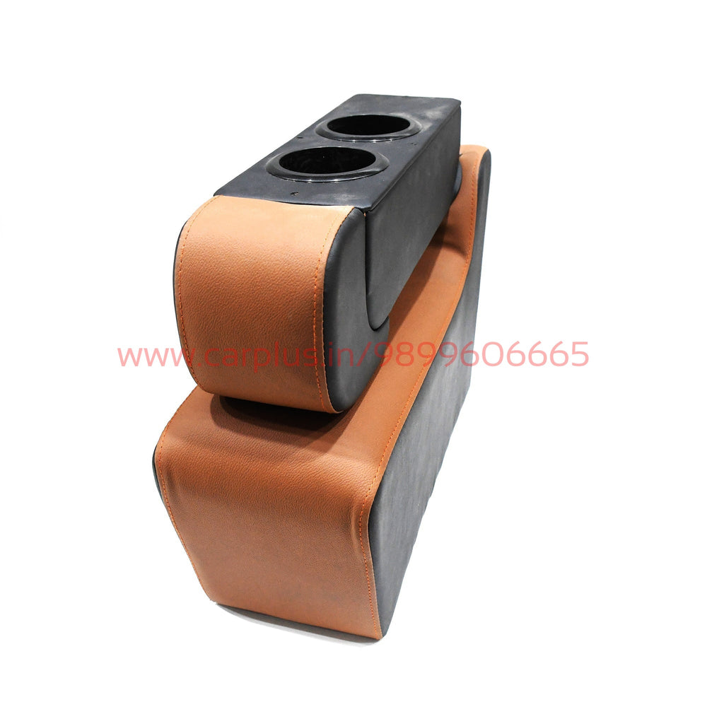 KMH Baby Seat with Wooden Armrest for MG Hector (1st GEN)-PRICE & IMAGES PENDING-KMH-TAN-CARPLUS