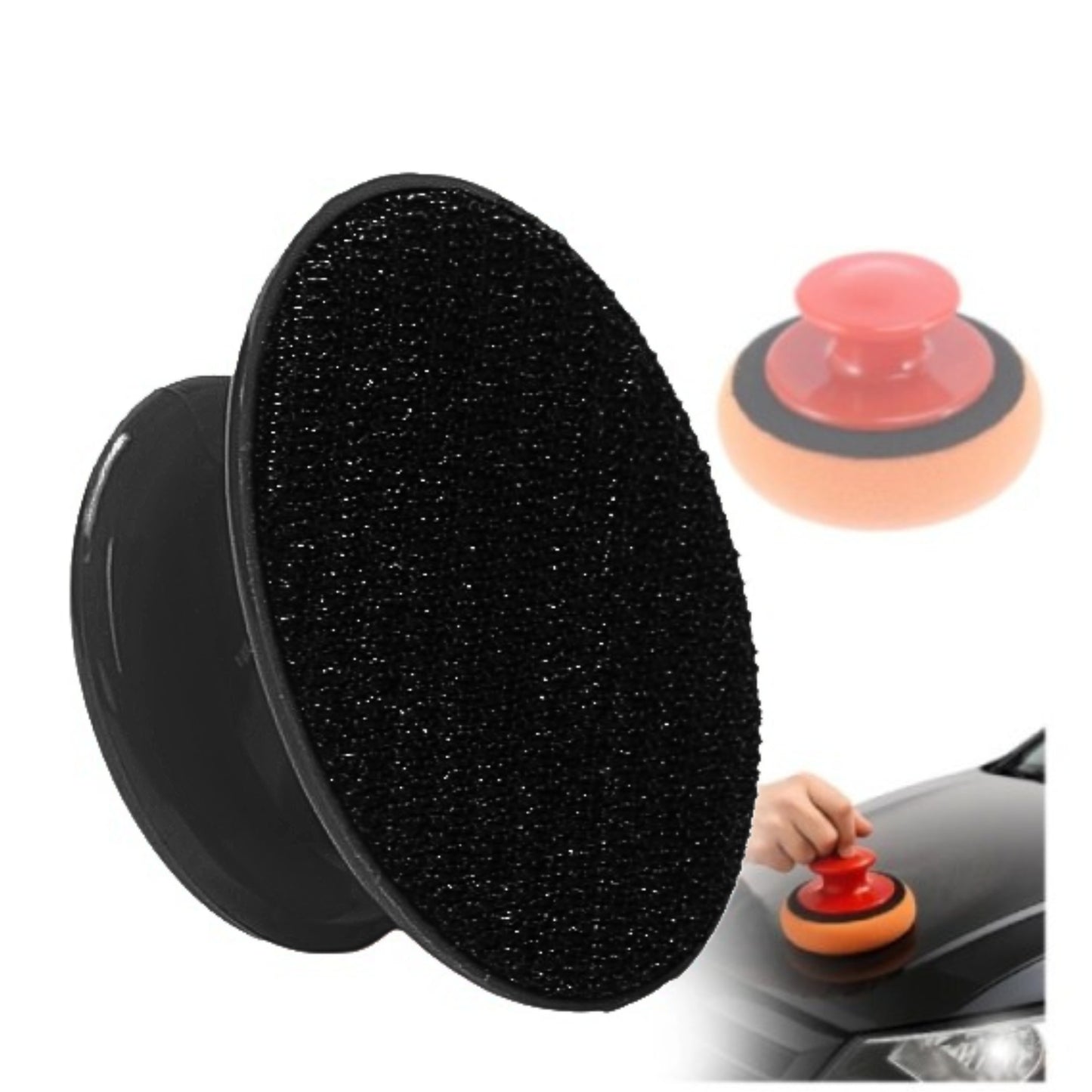 
                  
                    KMH Black Polishing Pad With Black Backing-DETAILING PRODUCTS-KMH-CARPLUS
                  
                
