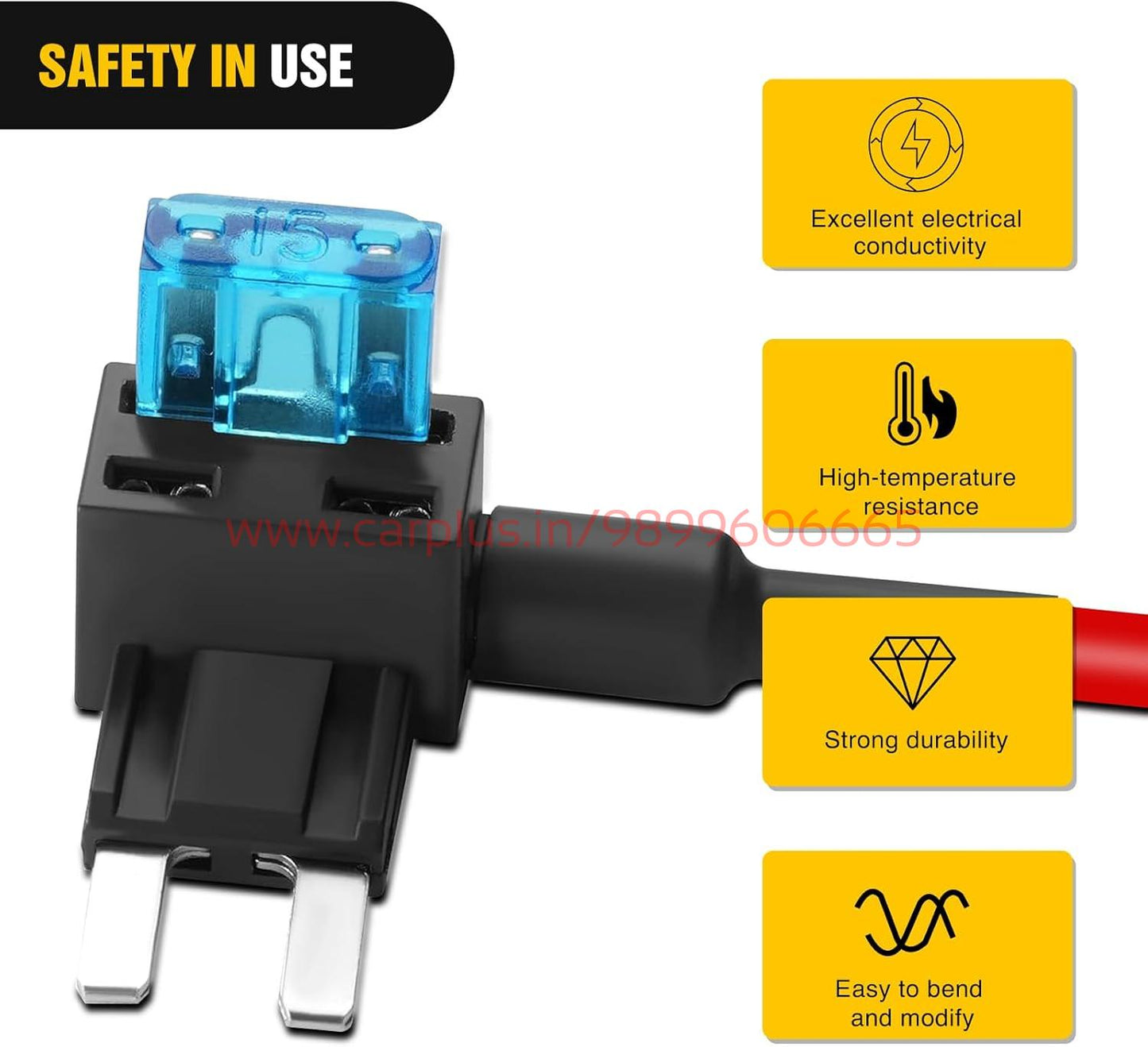 
                  
                    KMH Blade Fuse Wire Tap Adaptor-SUSPENSE-X-DECIBEL-Standard-PACK OF 1-CARPLUS
                  
                