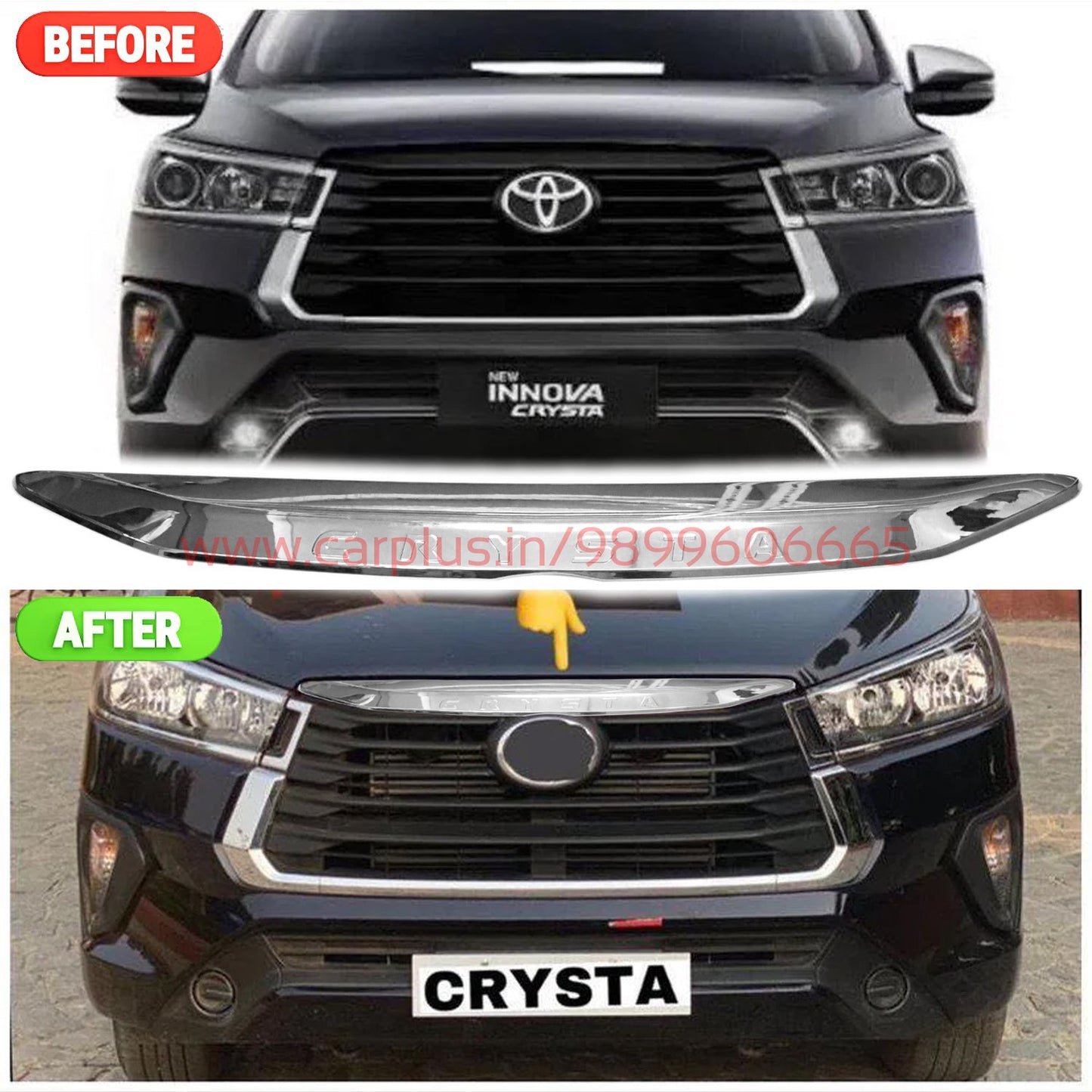 
                  
                    KMH Bonnet Trim Chrome for Toyota Innova Crysta (2nd GEN FL)-EXTERIOR-CN LEAGUE-CARPLUS
                  
                