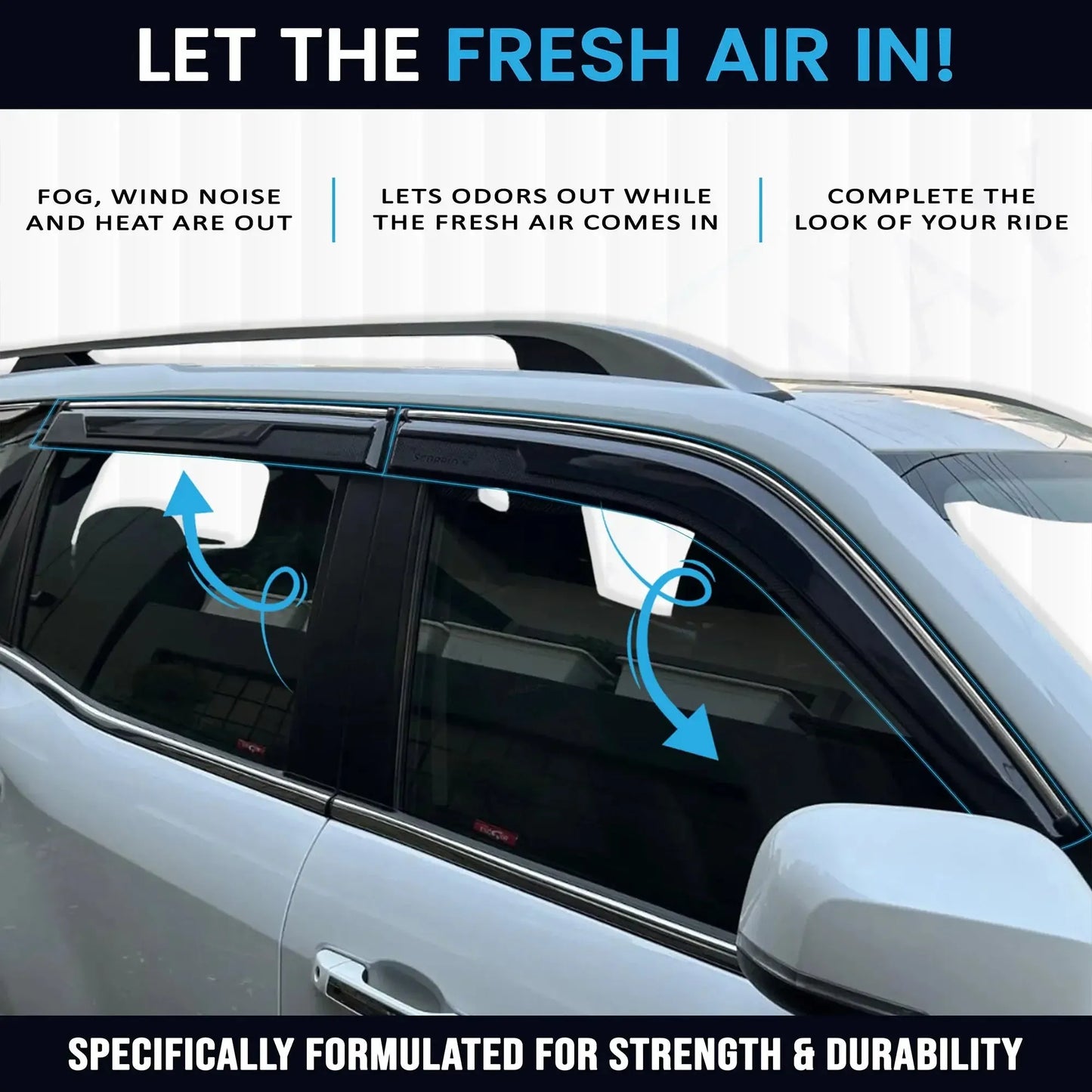
                  
                    KMH Chrome Line Door Visor For MG Windsor (Set of 4Pcs)-DOOR VISOR-KMH-CARPLUS
                  
                