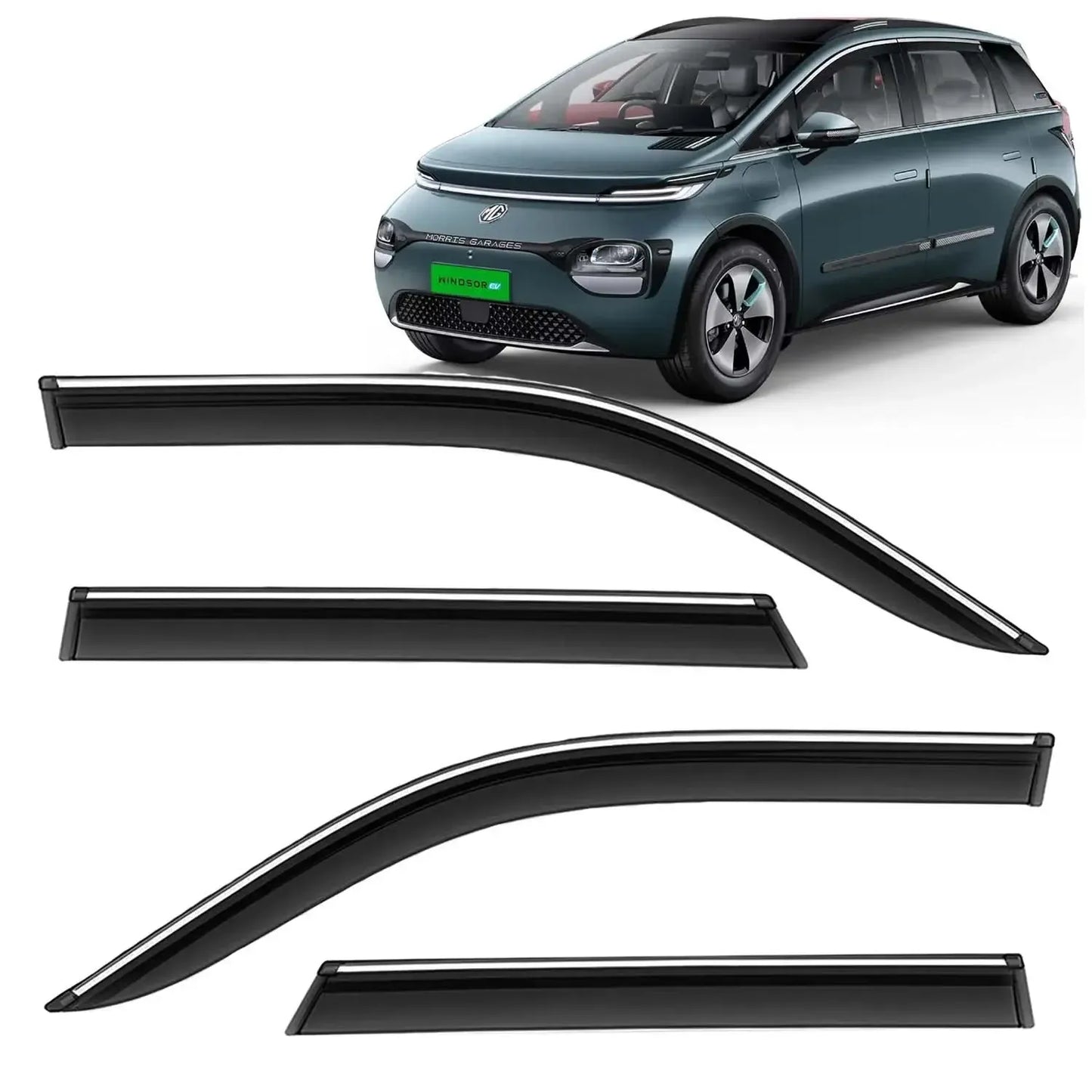 
                  
                    KMH Chrome Line Door Visor For MG Windsor (Set of 4Pcs)-DOOR VISOR-KMH-CARPLUS
                  
                