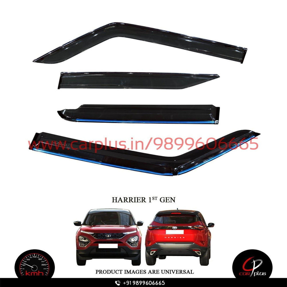 KMH Chrome Line Door Visor For Tata Harrier (1st GEN) KMH-DOOR VISOR DOOR VISOR.