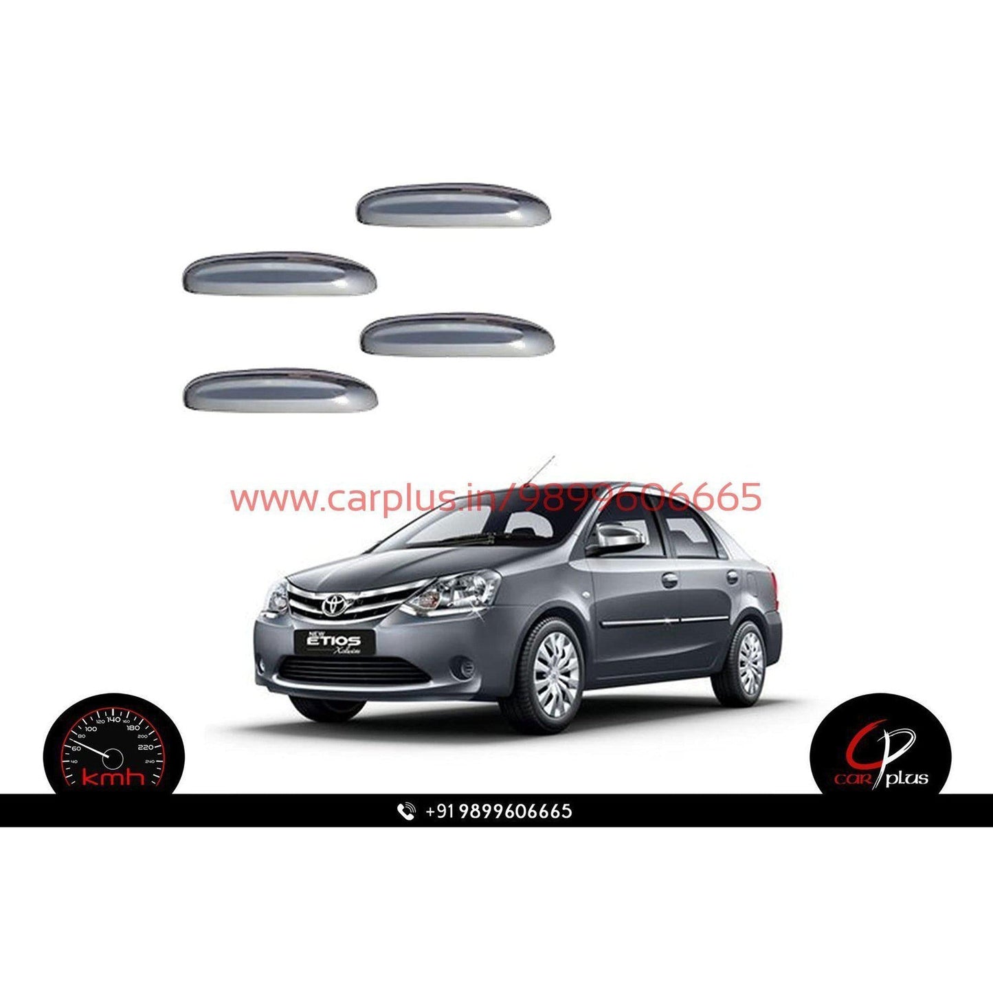 
                  
                    KMH Handle Cover Chrome for Toyota Etios Liva (Set of 4Pcs) CN LEAGUE EXTERIOR.
                  
                
