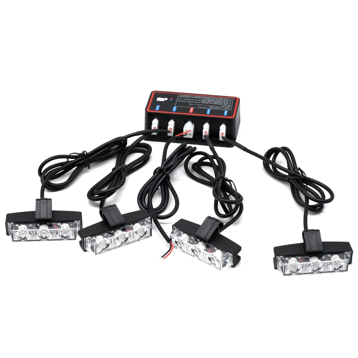 
                  
                    KMH Federal Signal Light High Quality Super Bright 4Pcs LED(2 Colors R/B)-CARPLUS-CARPLUS
                  
                