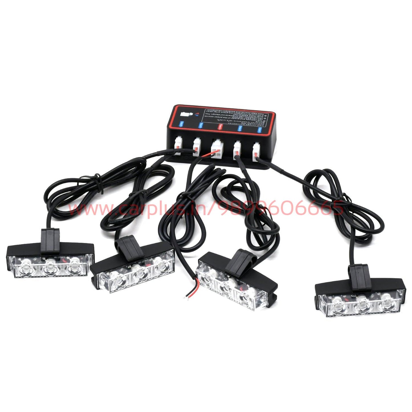 
                  
                    KMH Federal Signal Light High Quality Super Bright 4Pcs LED(2 Colors R/B)-CARPLUS-CARPLUS
                  
                