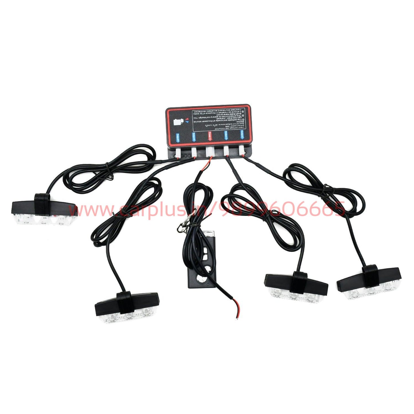 
                  
                    KMH Federal Signal Light High Quality Super Bright 4Pcs LED(2 Colors R/B)-CARPLUS-CARPLUS
                  
                