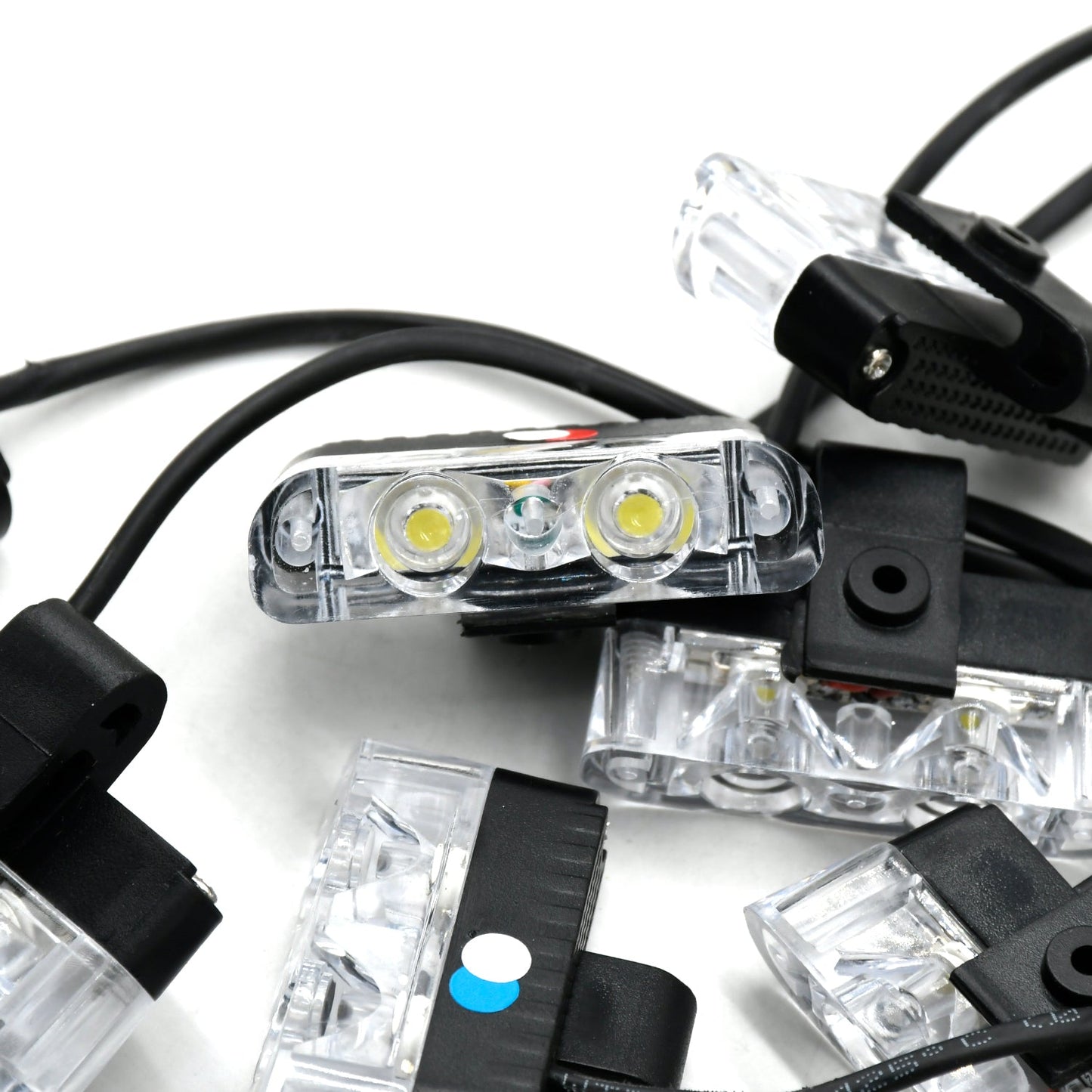 
                  
                    KMH Federal Signal Light High Quality Super Bright 8Pcs LED(3 Colors R/B/W)-CARPLUS-CARPLUS
                  
                