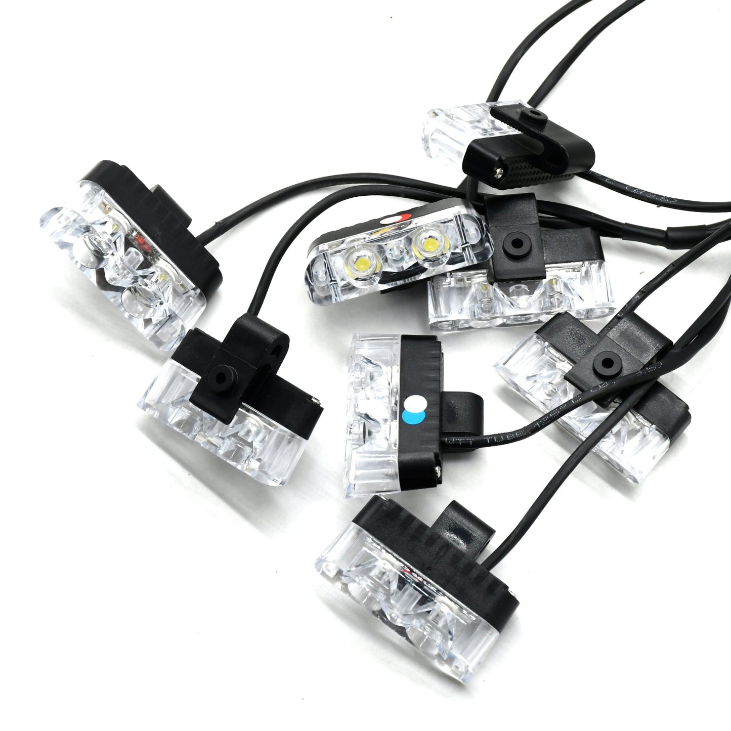 
                  
                    KMH Federal Signal Light High Quality Super Bright 8Pcs LED(3 Colors R/B/W)-CARPLUS-CARPLUS
                  
                