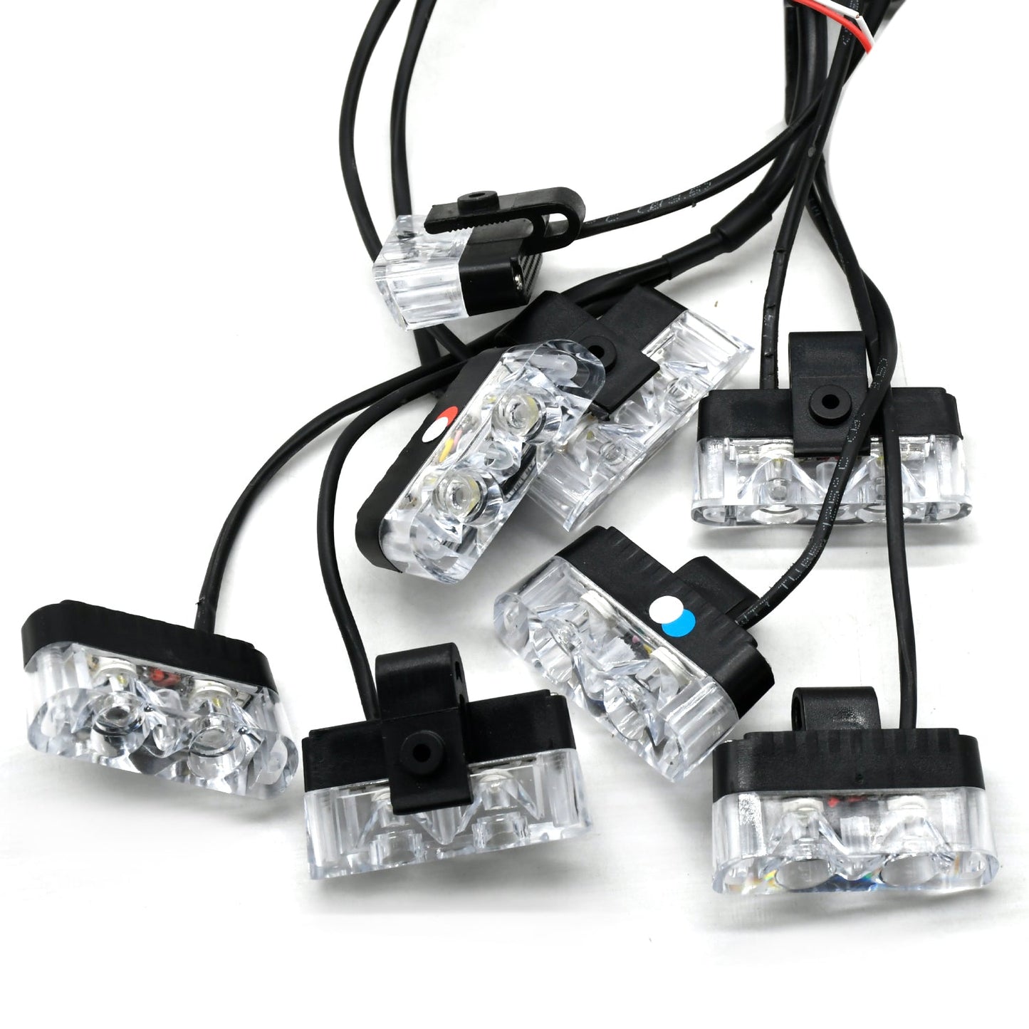 
                  
                    KMH Federal Signal Light High Quality Super Bright 8Pcs LED(3 Colors R/B/W)-CARPLUS-CARPLUS
                  
                