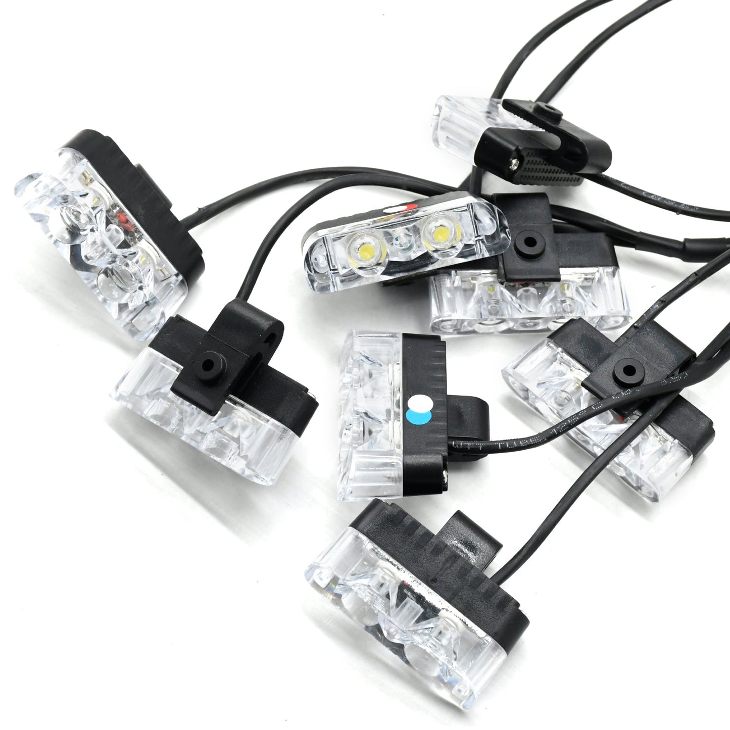 
                  
                    KMH Federal Signal Light High Quality Super Bright 8Pcs LED(3 Colors R/B/W)-CARPLUS-CARPLUS
                  
                