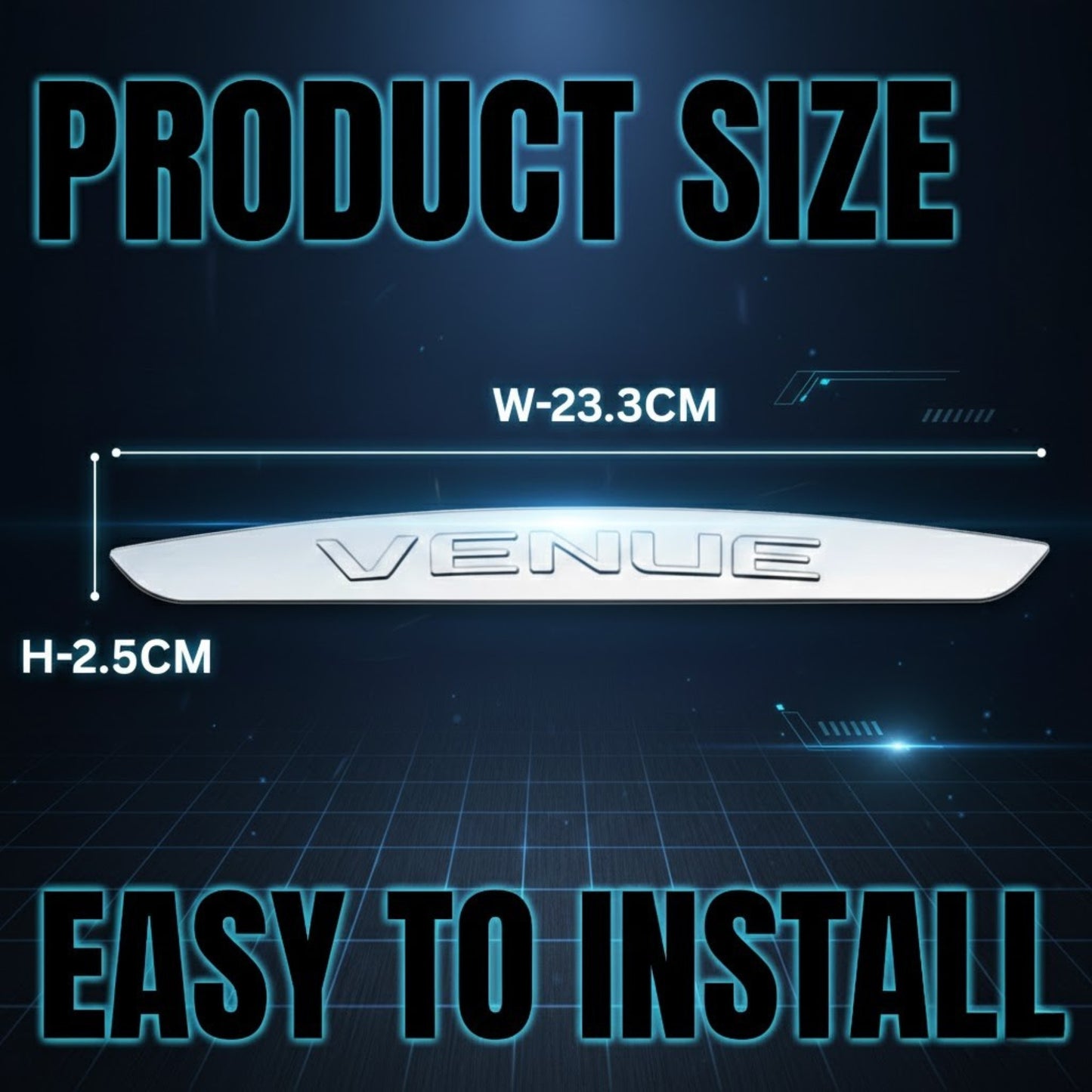 
                  
                    KMH Fender Trim Letter Chrome for Hyundai Venue ( Set Of 4 Pcs)-INTERIOR-KMH-CARPLUS
                  
                