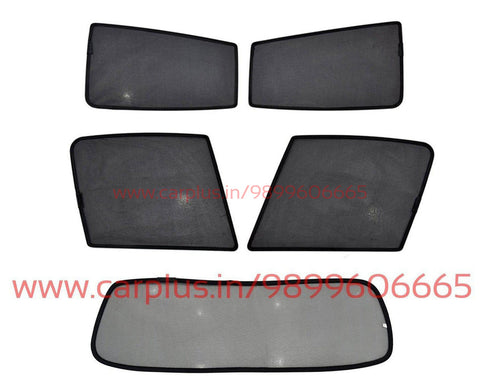 KMH Fixed Curtains For Skoda Kushaq-FIXED SUNSHADE-KMH-Side (4 Pcs)-CARPLUS
