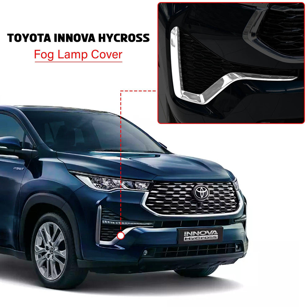 KMH Fog Lamp Cover Chrome for Toyota Hycross(Set of 2 Pcs)-EXTERIOR-KMH-CARPLUS