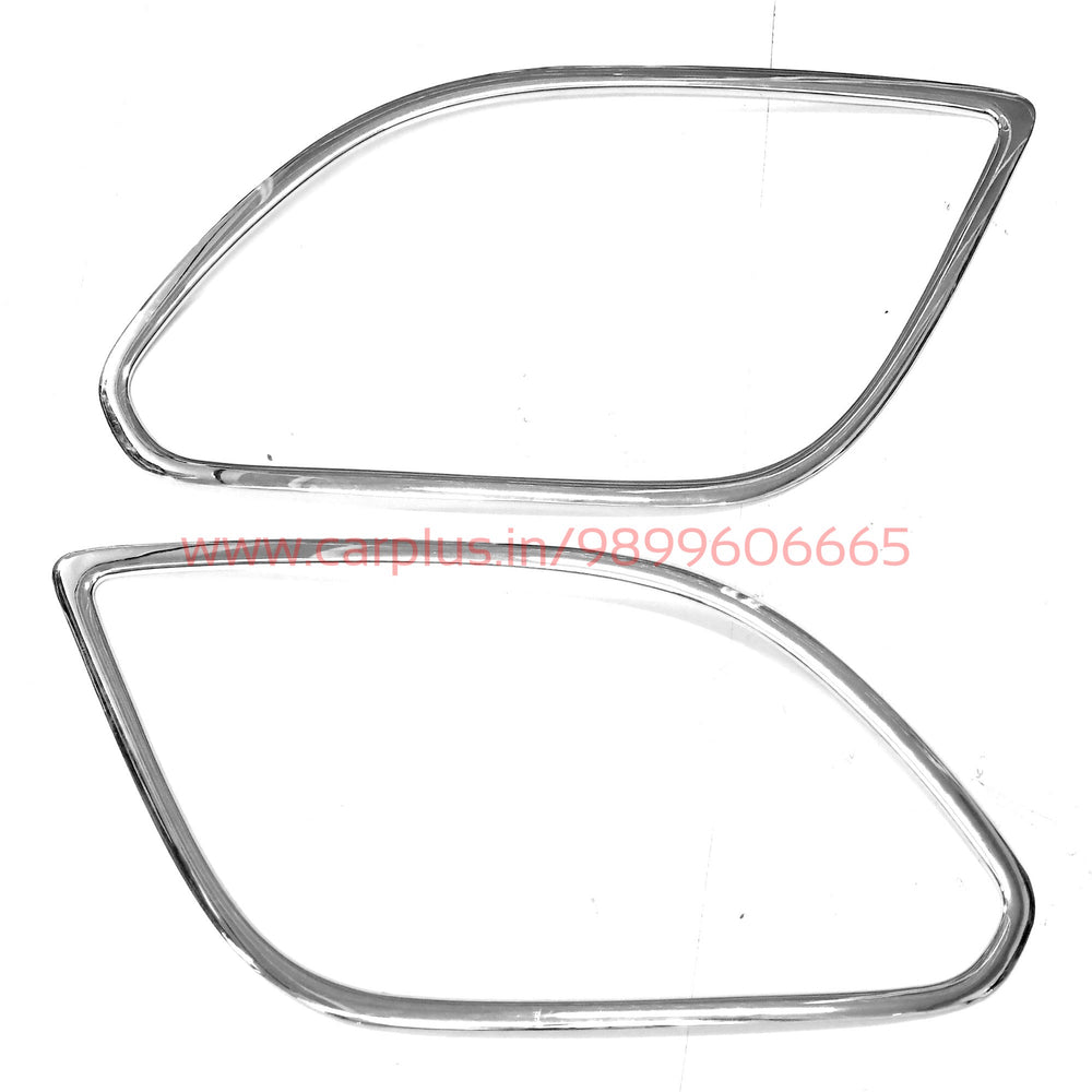 KMH Fog Light Trim Chrome for Maruti Suzuki Dzire (2012, Set of 2Pcs)-EXTERIOR-CN LEAGUE-CARPLUS