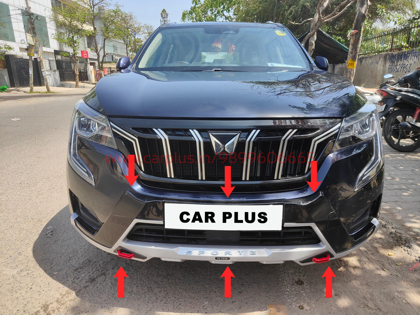 KMH Front And Rear Guard for Mahindra XUV 700 CARPLUS