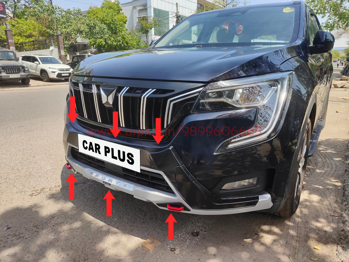 KMH Front And Rear Guard for Mahindra XUV 700 CARPLUS