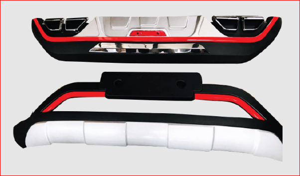 KMH Front & Back Guard for Hyundai Creta (R LINE)-2021-F&R GUARDS-KMH-CARPLUS