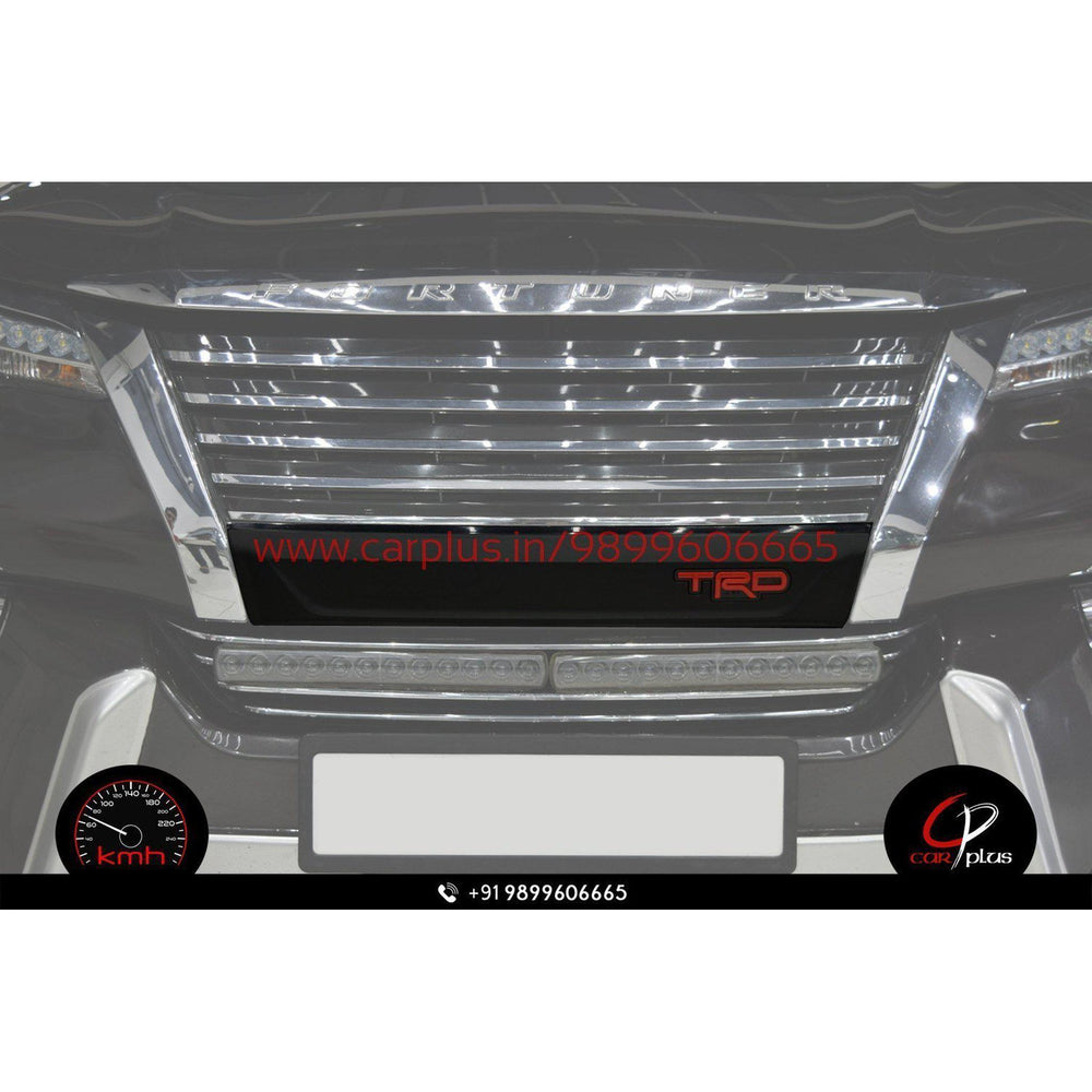 KMH Front Bumper Moulding for Toyota Fortuner (2nd GEN, Black, TRD) CN LEAGUE EXTERIOR.