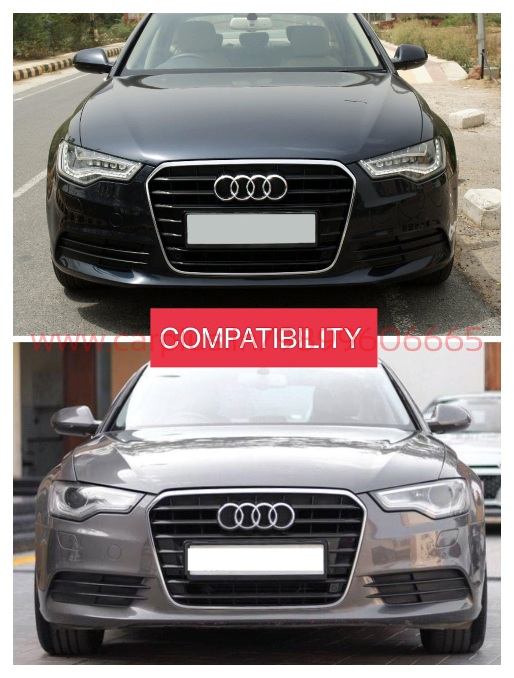 KMH Front Grill For Audi A6-C7(2011-2015) – CARPLUS