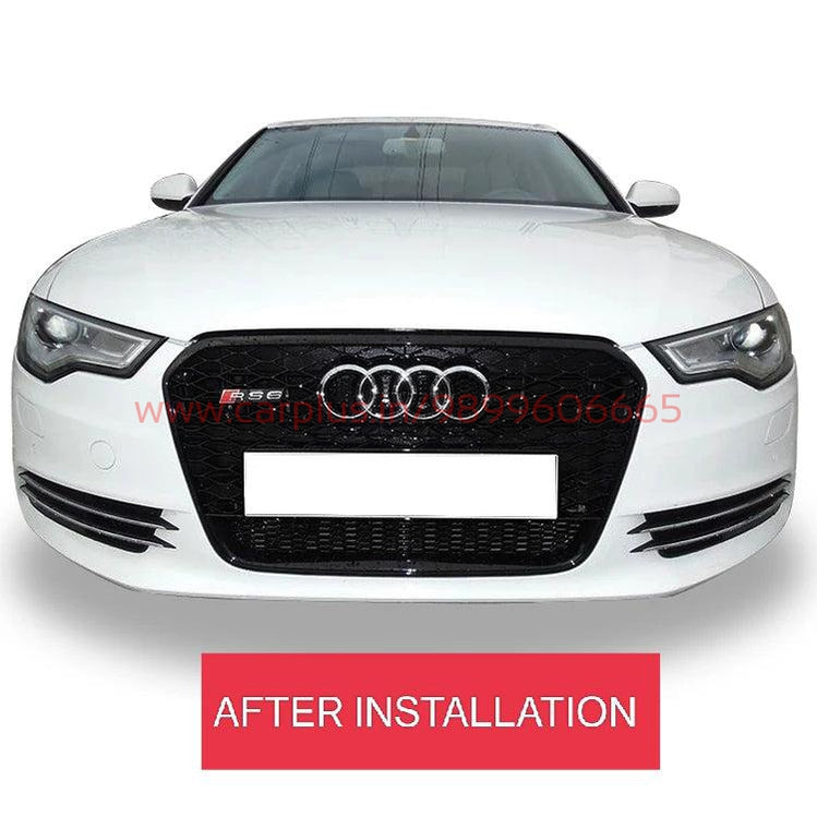 KMH Front Grill For Audi A6-C7(2011-2015)-AUDI GRILLS-RETRO SOLUTIONS-CARPLUS