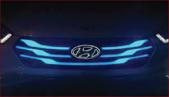 KMH Front Grill for Hyundai Creta (LED)-2015-GRILLS-KMH-CARPLUS