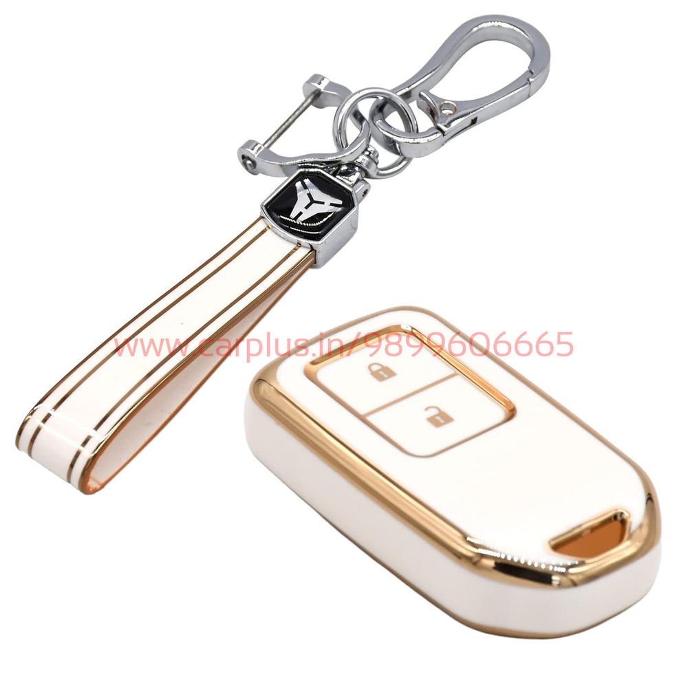 
                  
                    KMH GKY for Honda(D1)-White-TPU GOLD KEY COVER-KMH-White with Keychain-CARPLUS
                  
                