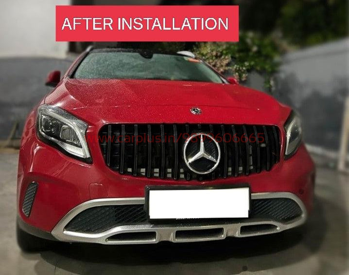 KMH GT Grill For Mercedes GLA W-156 (2017-2019)(BLACK)-MERCEDES GRILLS-RETRO SOLUTIONS-CARPLUS