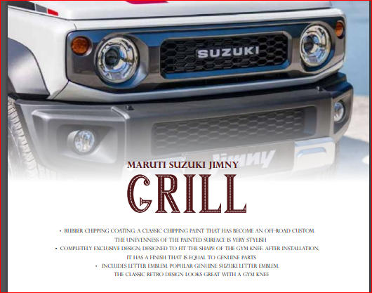 KMH Grill for Maruti Suzuki Jimny-GRILLS-KMH-CARPLUS