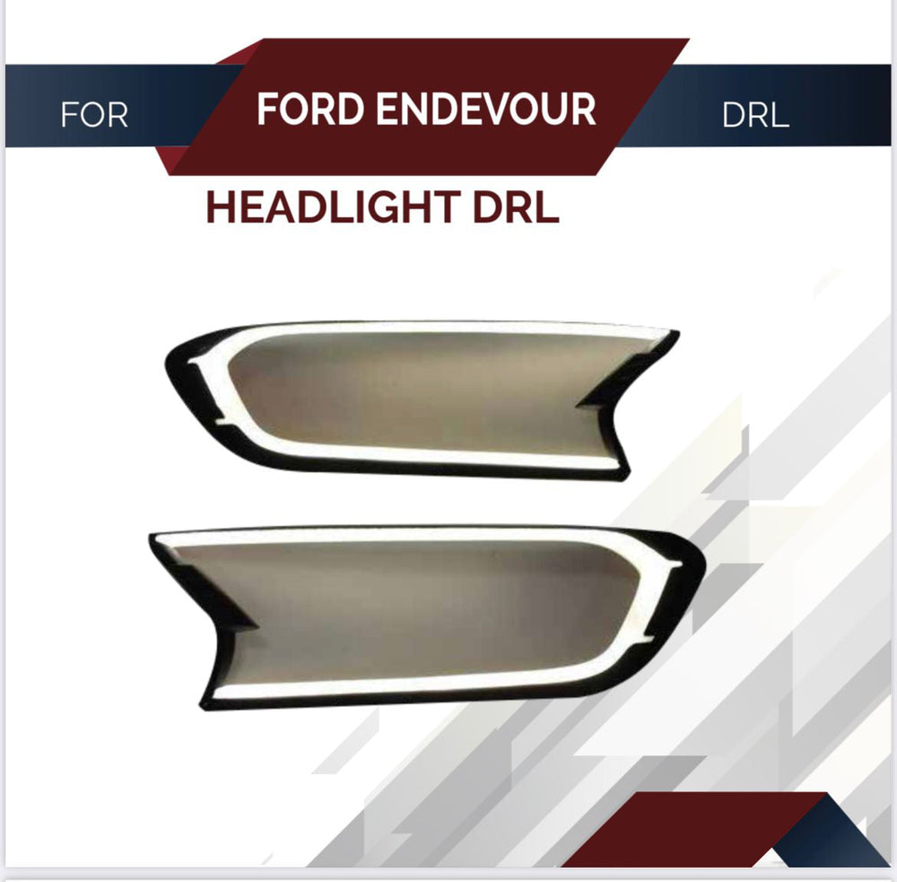 KMH Head Lamp DRL for Ford Endeavour-AFTERMARKET HEADLAMP-KMH-CARPLUS