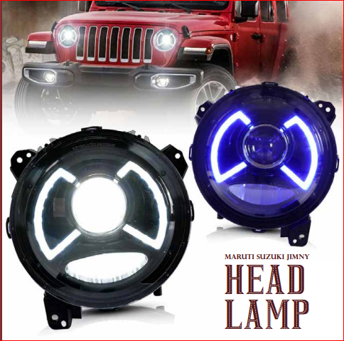 KMH Head Lamp for Maruti Suzuki Jimny-AFTERMARKET HEADLAMP-KMH-CARPLUS