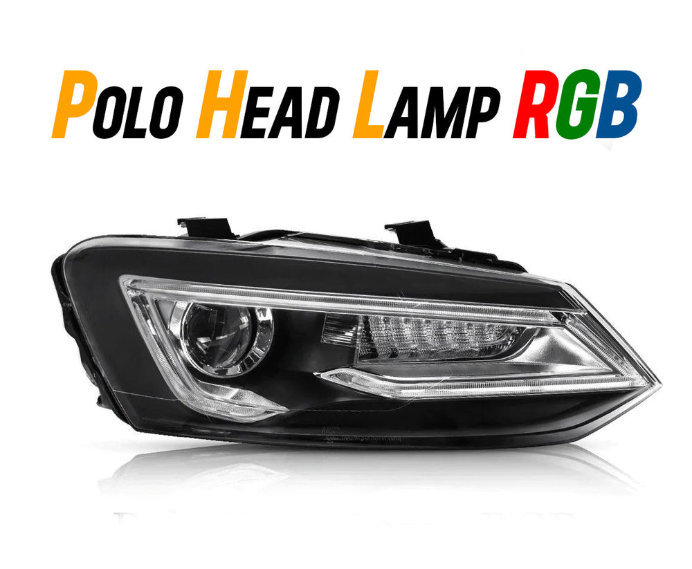 KMH Head Lamp for Volkswagen Polo-RGB-AFTERMARKET HEADLAMP-KMH-CARPLUS